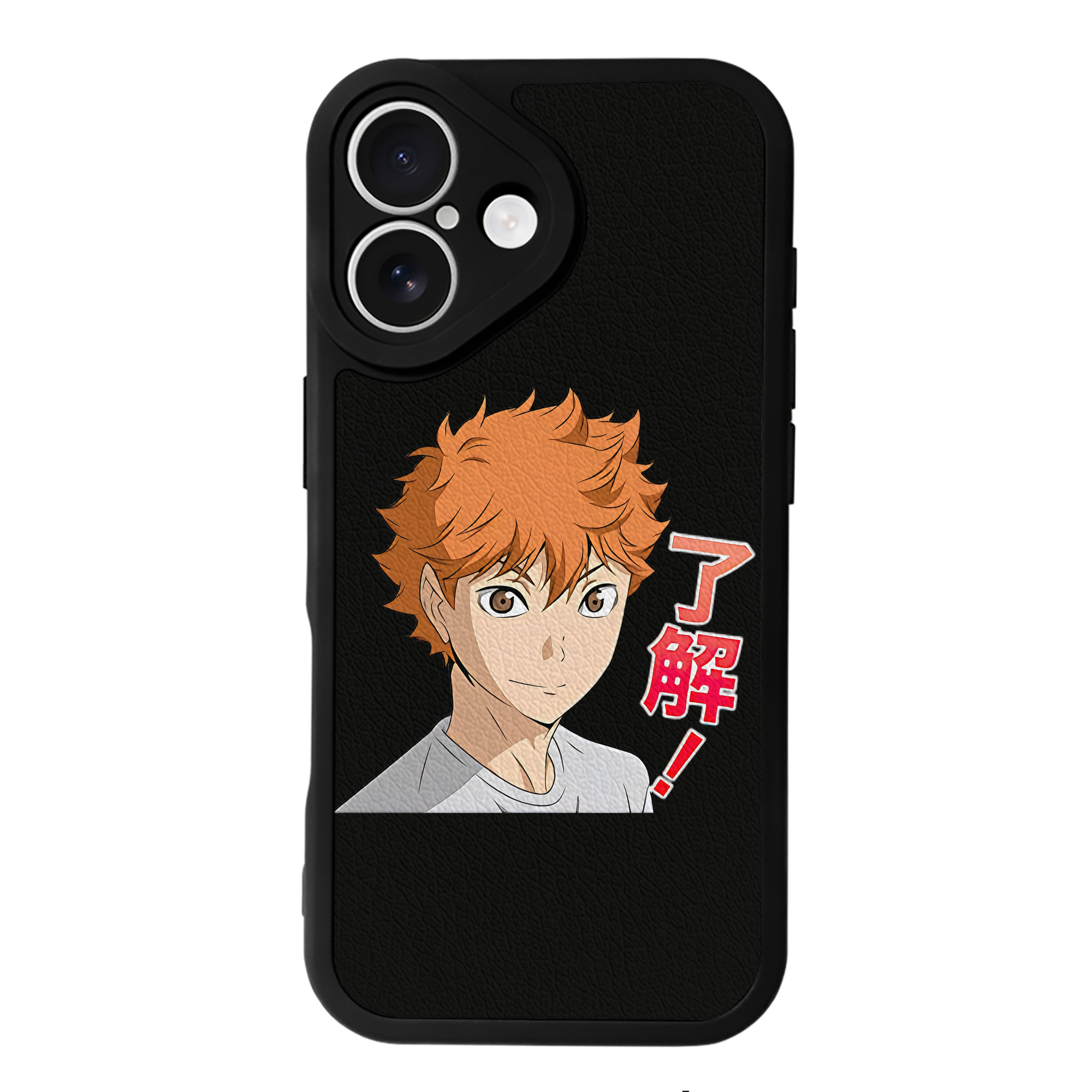（画像用） ハイキュー!! Haikyu!! 【iPhone 16シリーズ対応】シリコンスマホケース（レザー調） 材質：シリコン
